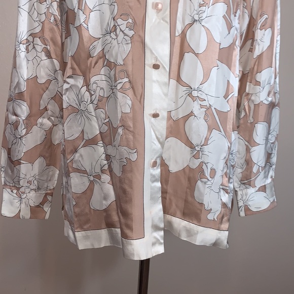 STARINGTON 100% Silk Floral Print Long Sleeve Blouse - Picture 3 of 9